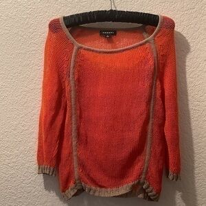 Trouve small knitted see thru top